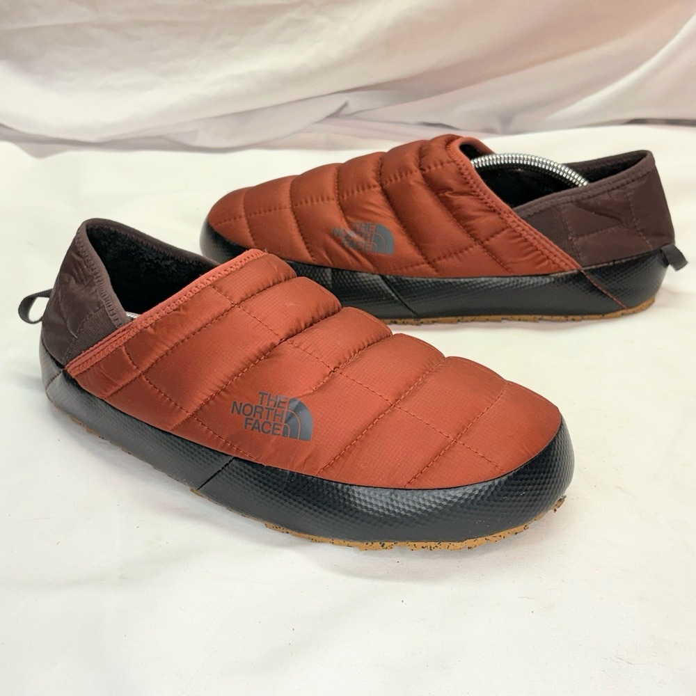The North Face ThermoBall Traction Mules V Mens US 8 EU 41 Slippers Orange Black